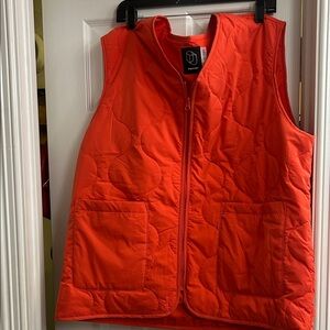 Original Use Orange Quilted Zip Vest